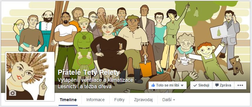 Facebooková stránka Tety Pelety vám zajišťuje příliv aktuální zpráv ze světa komfortního vytápění.
