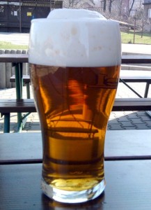 Třinecké kvasnicové pivo.